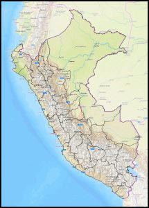 Mapa de la Rep&uacute;blica del Per&uacute;.