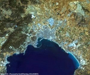 Imagen de satélite de Palma de Mallorca 1986.
