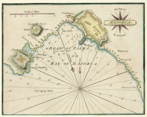Plano de la Bahía de Mallorca en 1810