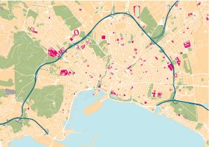Mapa mudo de Palma de Mallorca