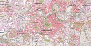 Mapa de Pamplona