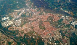 Vista aérea de Pamplona, ​​2017.