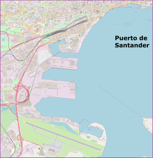 Plano del Puerto de Santander