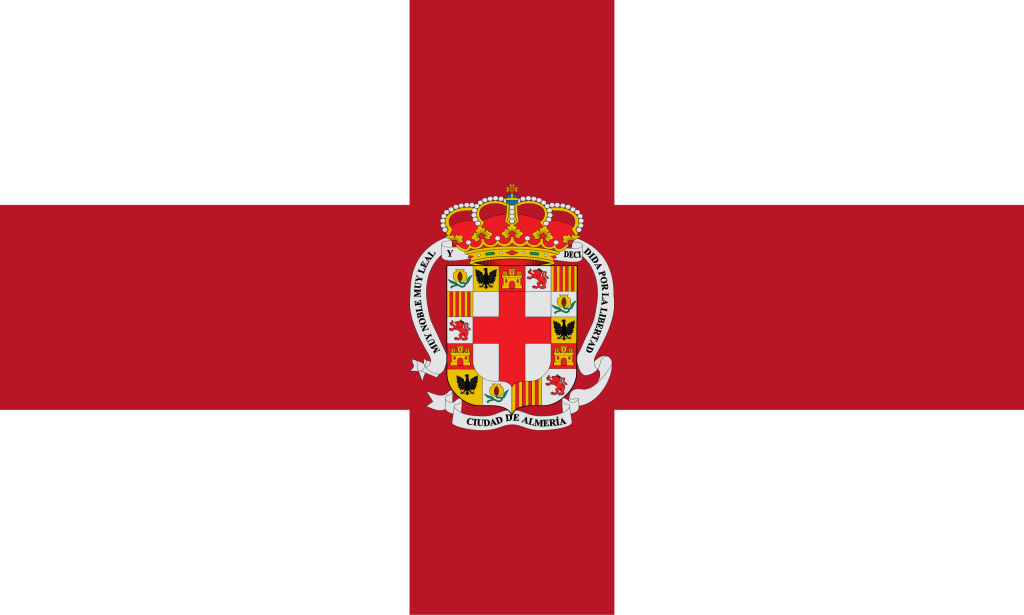 Bandera de la ciudad de Almería.