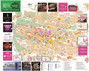 Plano turístico de la ciudad de Ávila
