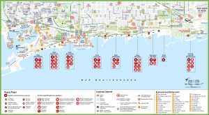 Plano de las playas de Barcelona