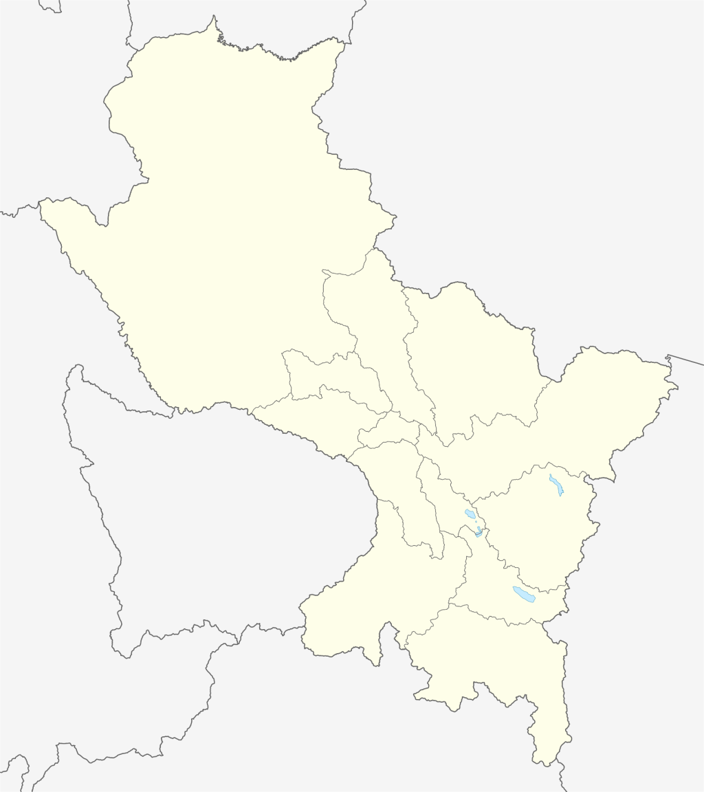 Mapa mudo del departamento del Cuzco.