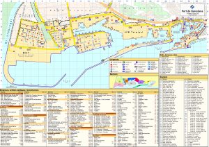Plano del puerto de Barcelona