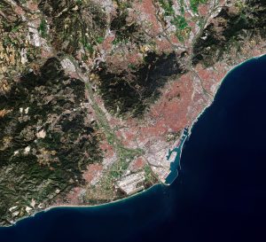 Barcelona vista desde el espacio