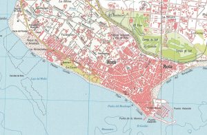 Mapa de Rota en la provincia de Cádiz