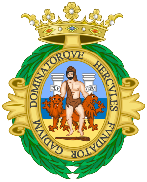 Escudo de la ciudad de Cádiz