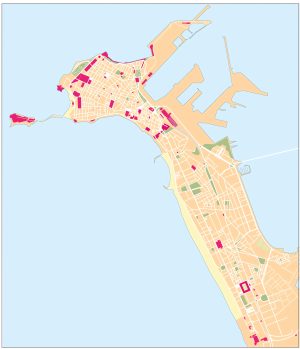 Mapa mudo de Cádiz