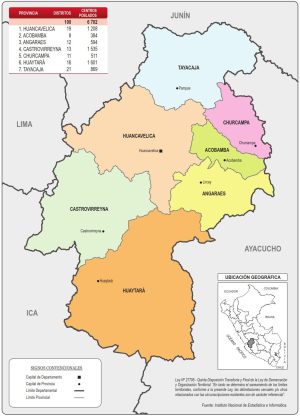 &iquest;Cu&aacute;les son las provincias de Huancavelica?