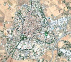 Vista aérea de Ciudad Real.