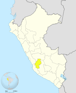 ¿Dónde está ubicado el departamento de Huancavelica?