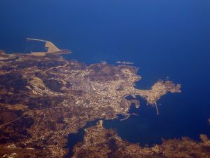Vista aérea de la ciudad de La Coruña.