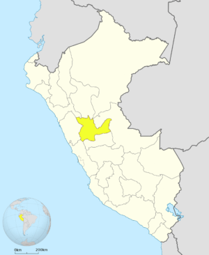 ¿Dónde está ubicado el departamento de Huánuco?