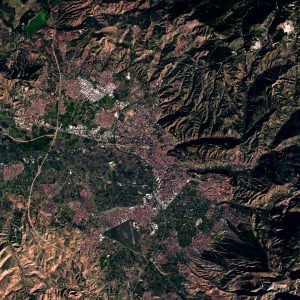 Vista de satélite centrada en Granada.