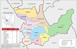 &iquest;Cu&aacute;les son las provincias del departamento de Hu&aacute;nuco?