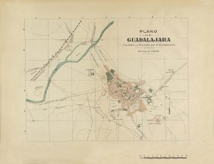 Plano de Guadalajara (España) 1910
