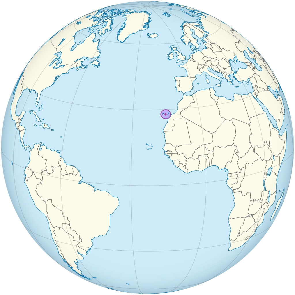 Mapa de ubicación de Las Palmas de Gran Canaria.
