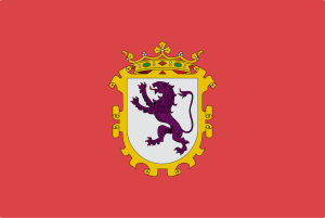 Bandera de la ciudad de León (España)