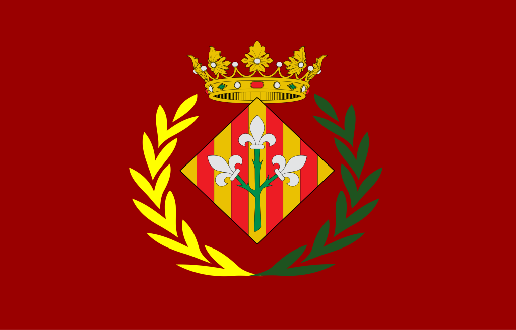 Bandera de la ciudad de Lérida.