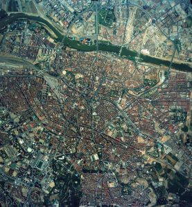 Vista aérea de Zaragoza.