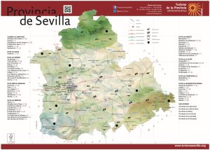 Mapa turístico de la provincia de Sevilla