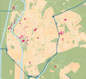 Mapa mudo de Sevilla