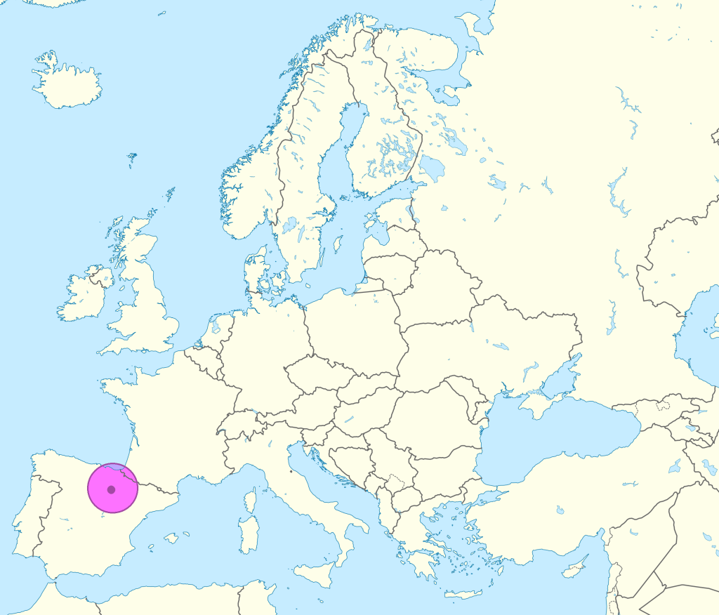 Mapa de ubicación de Soria.