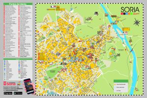 Plano turístico de la ciudad de Soria