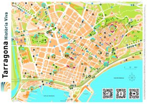 Plano turístico de la ciudad de Tarragona
