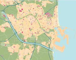 Mapa mudo de Valencia