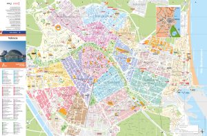 Plano turístico de la ciudad de Valencia