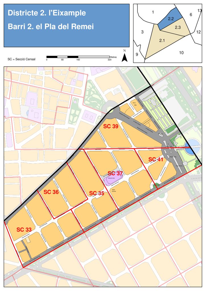 Plano de El Pla del Remei.