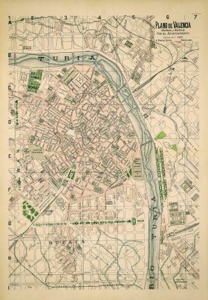 Plano de Valencia 1918