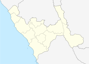 Mapa mudo del departamento de La Libertad