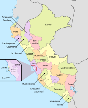 ¿Cuáles son los departamentos del Perú?