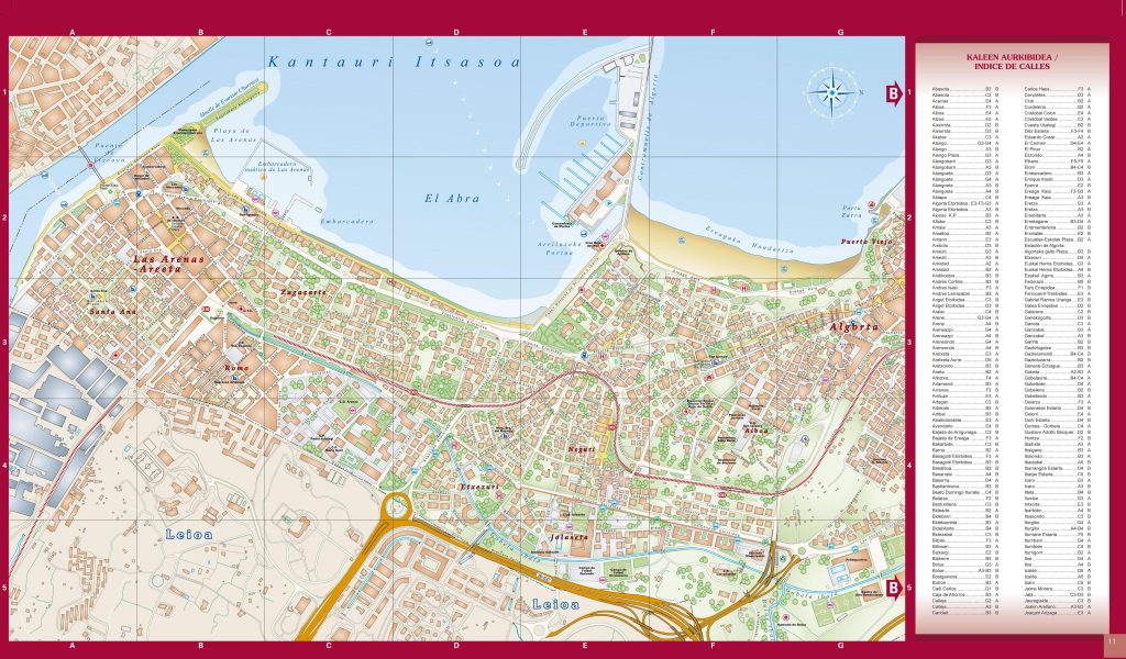 Plano de Guecho sur, Vizcaya.