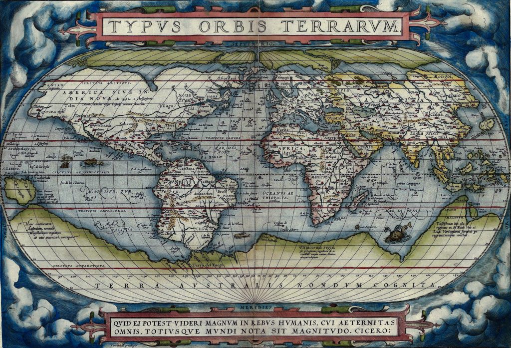 Typus Orbis Terrarum 1572.