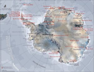 Estaciones de investigación en la Antártida