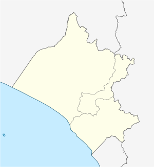 Mapa mudo del departamento de Lambayeque
