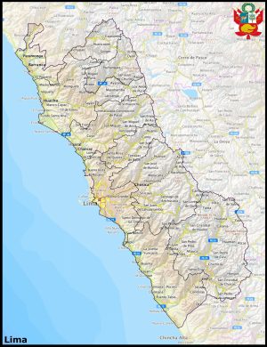 Las principales ciudades del departamento de Lima