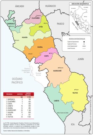 &iquest;Cu&aacute;les son las provincias del departamento de Lima?